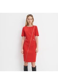 Mohito - Sukienka z zamkami - Czerwony. Kolor: czerwony #1