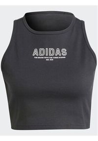 Adidas - adidas Top IR8373 Czarny Slim Fit. Kolor: czarny. Materiał: bawełna #2