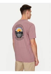 Quiksilver T-Shirt Landscapes EQYZT07917 Fioletowy Regular Fit. Kolor: fioletowy. Materiał: bawełna