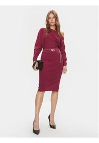 Guess Sukienka codzienna Allison W4RK06 Z2YJ2 Bordowy Regular Fit. Okazja: na co dzień. Kolor: czerwony. Materiał: wiskoza. Typ sukienki: proste. Styl: casual #5