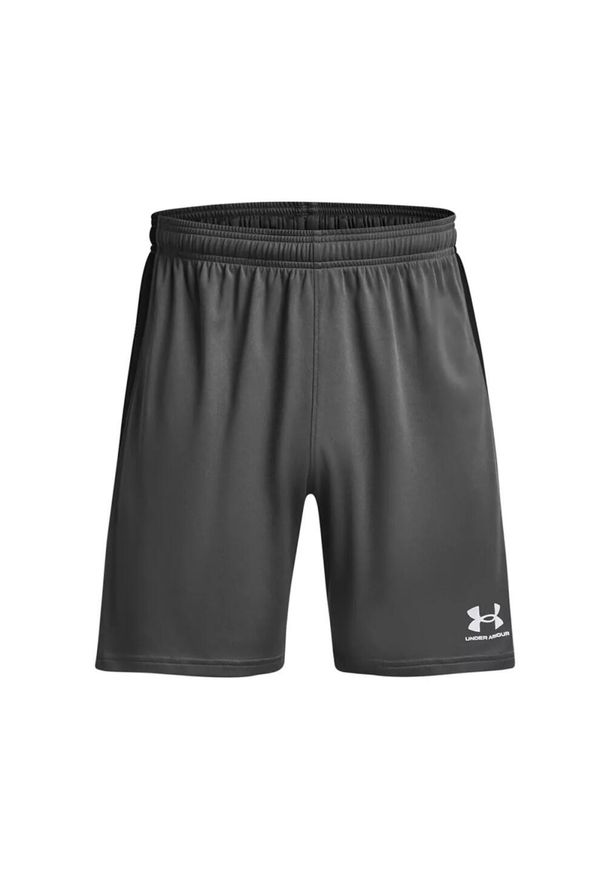 Szorty z dzianiny Under Armour Challenger. Kolor: szary, brązowy, biały, wielokolorowy. Materiał: dzianina. Sport: fitness