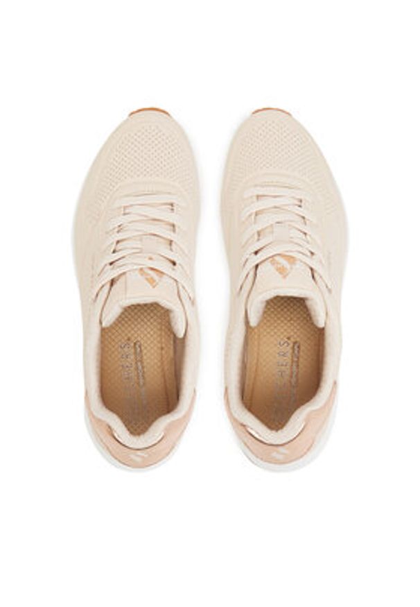 skechers - Skechers Sneakersy Uno-Golden Air 177094/NAT Beżowy. Kolor: beżowy. Materiał: skóra