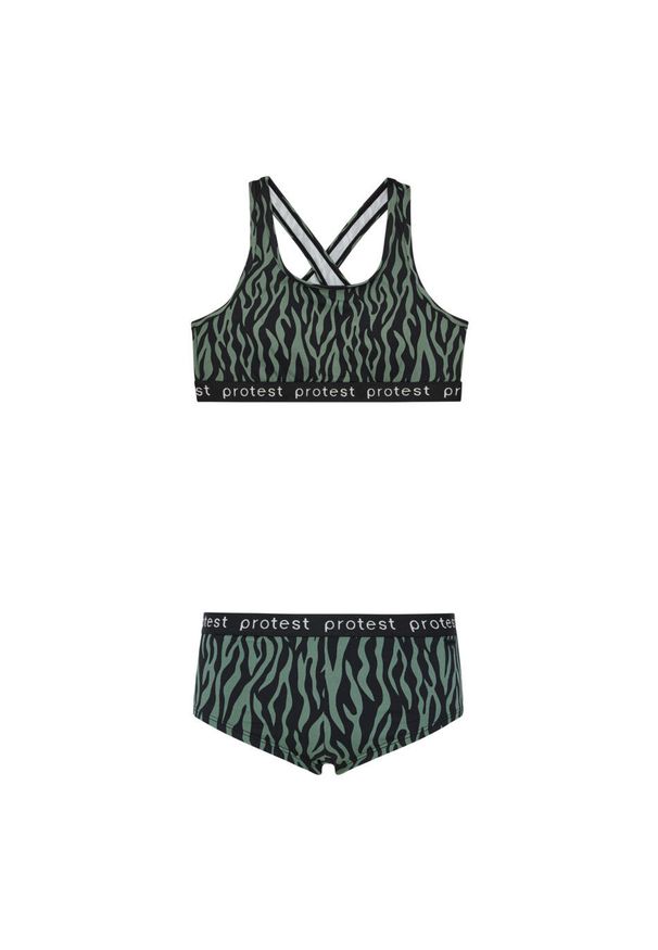 Dziewczęcy dwuczęściowy kostium kąpielowy Protest Monica. Kolor: zielony