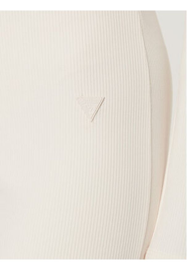 Guess Spodnie dzianinowe V5RB06 KCLH0 Écru Regular Fit. Materiał: syntetyk