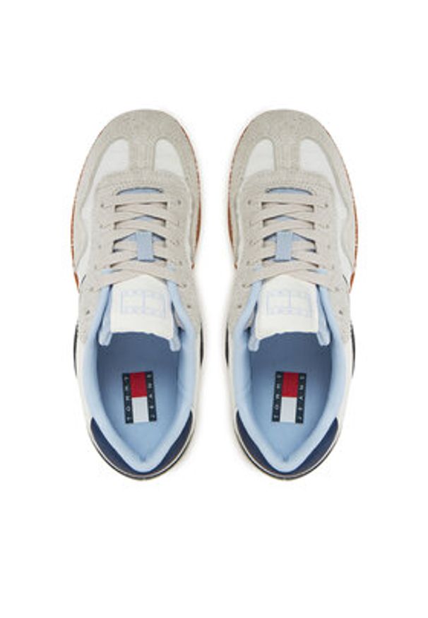 Tommy Jeans Sneakersy The Greenwich Mix Media EN0EN02730 Szary. Kolor: szary. Materiał: zamsz, skóra