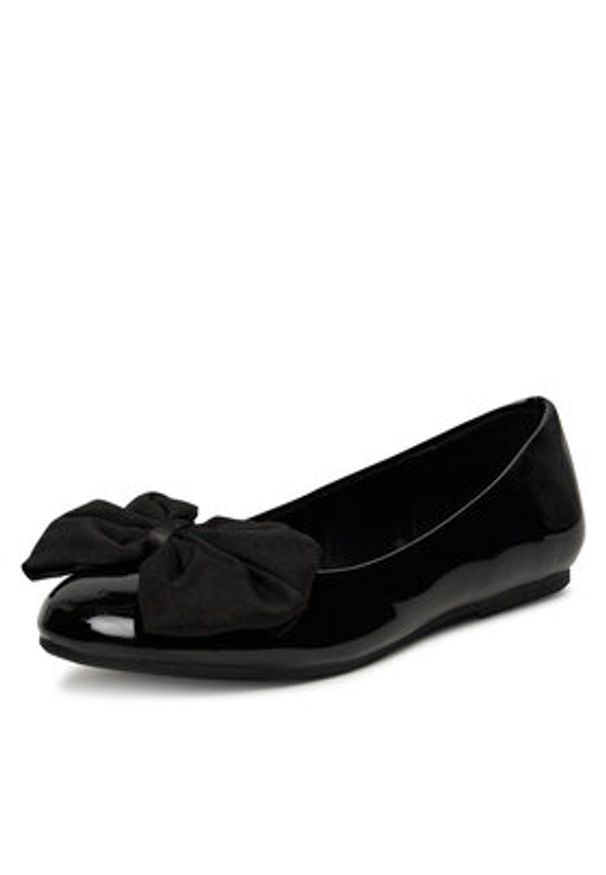 DeeZee Baleriny W24Q11463 Czarny. Kolor: czarny. Materiał: materiał, syntetyk