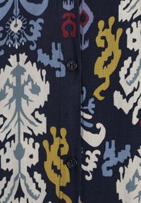 Born2be - Granatowa Sukienka Koszulowa Rozkloszowana Delirime. Okazja: na co dzień. Kolor: niebieski. Typ sukienki: koszulowe. Styl: casual, elegancki #8