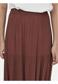only - ONLY Spódnica maxi Mikka 15324808 Brązowy Regular Fit. Kolor: brązowy. Materiał: wiskoza