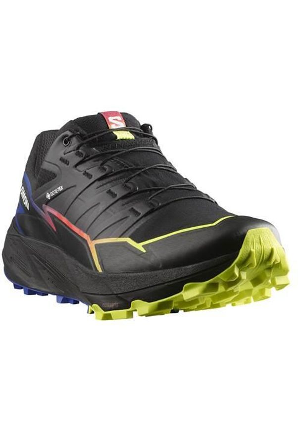 salomon - Buty do biegania męskie Salomon Thundercross Gtx Gore-tex. Zapięcie: sznurówki. Kolor: czarny, wielokolorowy. Materiał: syntetyk, tkanina, materiał. Szerokość cholewki: normalna. Technologia: Gore-Tex. Sport: bieganie