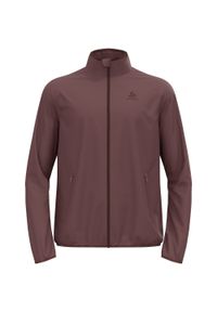 Kurtka męska do biegania Odlo Jacket ESSENTIAL LIGHT. Kolor: brązowy. Sport: turystyka piesza