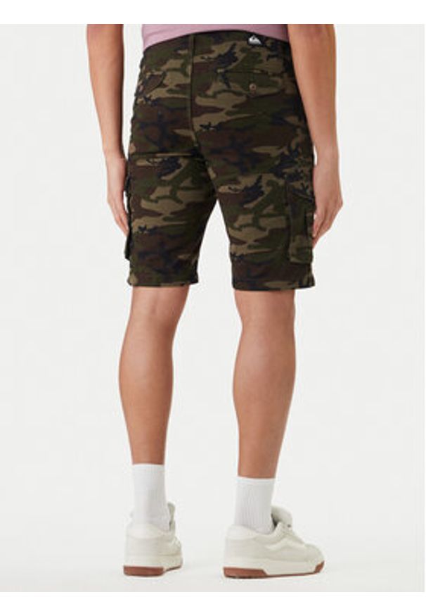 Quiksilver Szorty materiałowe Crucial Battle Cargo EQYWS03881 Khaki Regular Fit. Kolor: brązowy. Materiał: bawełna