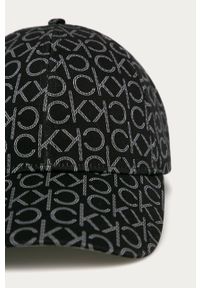 Calvin Klein - Czapka. Kolor: czarny. Materiał: tkanina, bawełna #2