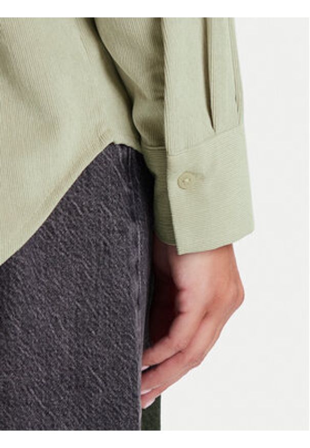 Vero Moda Koszula Sanne 10317194 Beżowy Oversize. Kolor: beżowy. Materiał: syntetyk