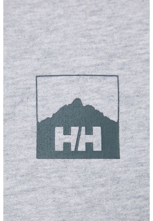 Helly Hansen - Bluza. Okazja: na co dzień. Kolor: szary. Wzór: nadruk. Styl: casual