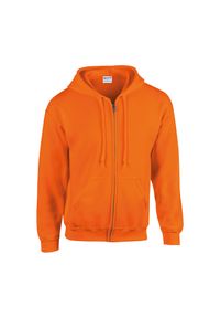 GILDAN - Sweatshirt zapinany na zamek błyskawiczny Gildan Heavy Blend ®. Typ kołnierza: kaptur. Kolor: pomarańczowy #1