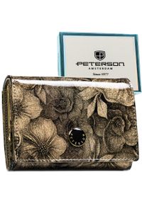 Portfel damski Peterson PTN PS445-FDS złoty. Kolor: złoty