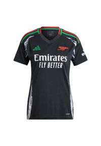 Adidas - Koszulka Arsenal 24/25 Away. Kolor: czarny. Materiał: materiał. Sport: piłka nożna