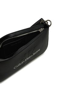 Calvin Klein Jeans Torebka Sculpted Shoulder Pouch25 Mono K60K610679 Czarny. Kolor: czarny. Materiał: skórzane #5