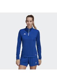 Bluza piłkarska damska Adidas Entrada 22 Training Top. Kolor: niebieski. Sport: piłka nożna