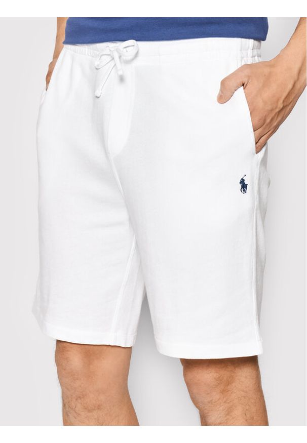 Polo Ralph Lauren Szorty sportowe 710704271004 Biały Regular Fit. Kolor: biały. Materiał: bawełna. Styl: sportowy