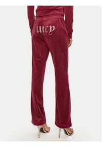 Juicy Couture Spodnie dresowe Tina JCAPW045 Czerwony Regular Fit. Kolor: czerwony. Materiał: syntetyk