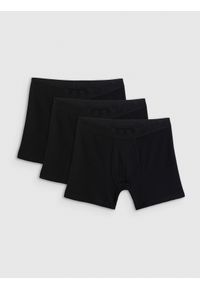 4f - 4F Bielizna bokserki (3-pack) męskie - czarne XL. Kolor: czarny. Materiał: bawełna, elastan, guma #1