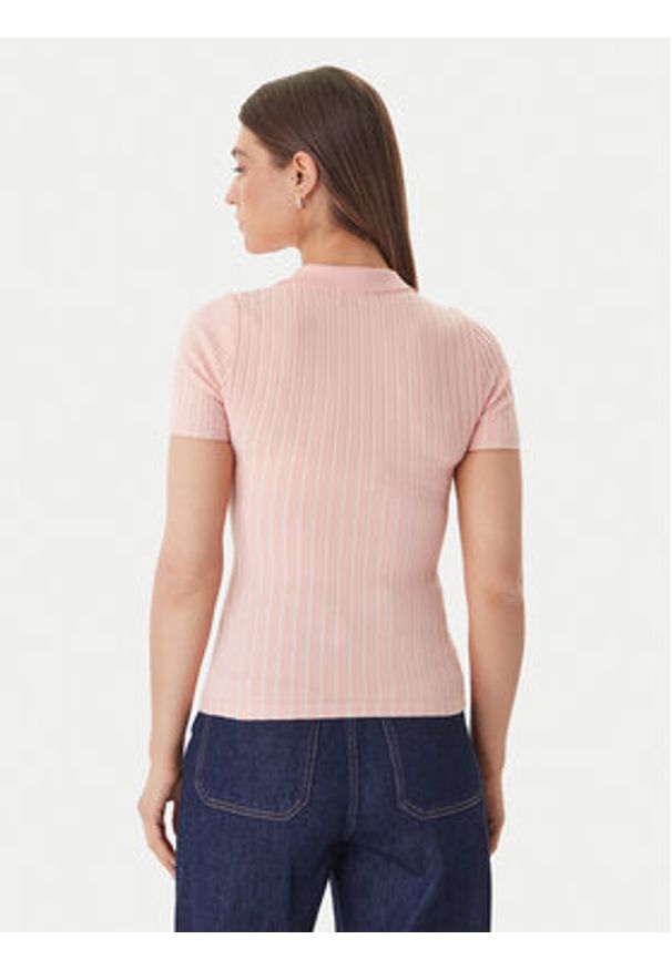 Guess Sweter W6GR09 Z0590 Pomarańczowy Regular Fit. Kolor: pomarańczowy. Materiał: wiskoza