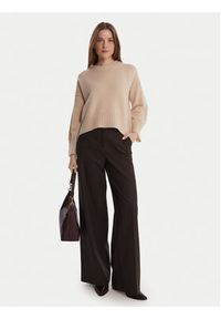 Marella Sweter Amelia 2523366305 Beżowy Loose Fit. Kolor: beżowy. Materiał: wełna #4