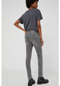 Answear Lab jeansy Skinny High Waits damskie high waist. Stan: podwyższony. Kolor: szary. Styl: wakacyjny #2