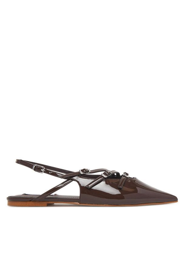 Steve Madden Baleriny Cianna SM11003709 Brązowy. Kolor: brązowy. Materiał: skóra
