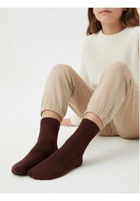 Nine West Skarpety krótkie CEO_BR_NW_25082_Z_AW25 (3 PACK) Bordowy. Kolor: czerwony. Materiał: bawełna #2