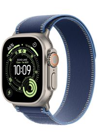 APPLE - Smartwatch Apple Watch Ultra 3 GPS + Cellular 49mm Natural Titanium / Trail Loop M/L Niebieski (MEWU4ET/A). Rodzaj zegarka: smartwatch. Kolor: niebieski