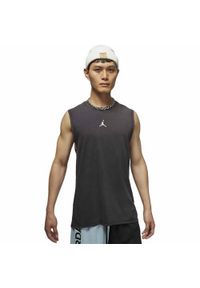 Koszulka treningowa męska Nike Air Jordan Drifit. Kolor: czarny. Długość rękawa: bez rękawów. Sport: bieganie