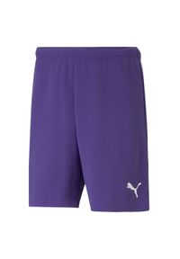 Puma - Męskie Spodenki Dresowe TeamRISE. Kolor: fioletowy. Materiał: dresówka