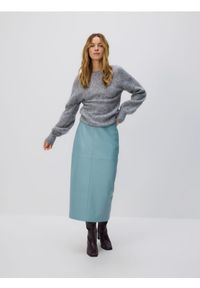 Reserved - Sweter z wełną - beżowy. Kolor: beżowy. Materiał: wełna #1