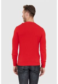 Aeronautica Militare - AERONAUTICA MILITARE Czerwony sweter męski. Kolor: czerwony. Materiał: wełna