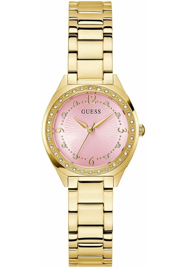 Zegarek Guess Zegarek damski Guess GW0767L7 CYRKONIE złoty. Kolor: złoty