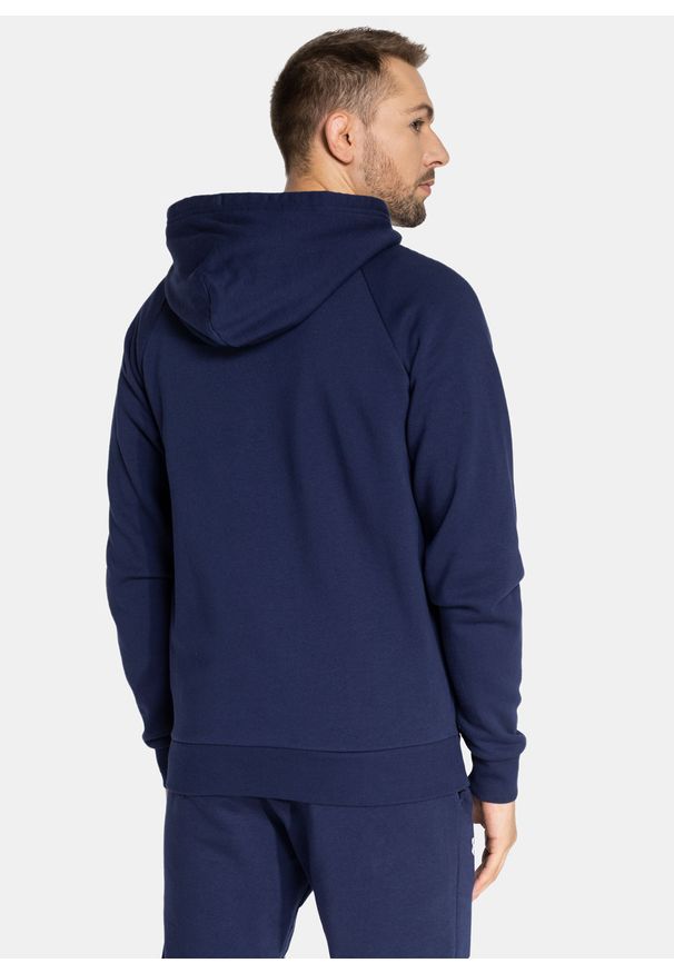 Bluza męska Under Armour Rival Cotton FZ Hoodie (1357106-410). Typ kołnierza: kaptur. Kolor: niebieski. Długość: krótkie. Wzór: jednolity. Styl: klasyczny