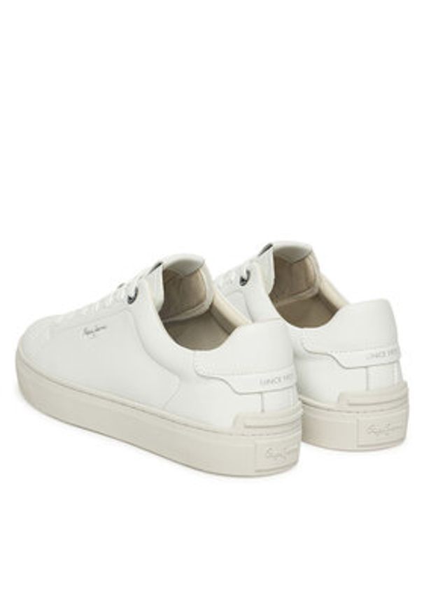 Pepe Jeans Sneakersy Camden Club M PMS00020 Biały. Kolor: biały. Materiał: skóra