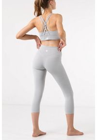 MOONHOLI - Legginsy do jogi Moonholi Yoggings 7/8 z wysokim stanem. Stan: podwyższony. Kolor: szary. Sport: joga i pilates