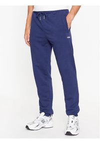 Fila Spodnie dresowe FAM0342 Niebieski Regular Fit. Kolor: niebieski. Materiał: dresówka, bawełna