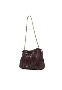 Calvin Klein Torebka Plisse Drawstring Bag LV04F3076G Bordowy. Kolor: czerwony. Materiał: skórzane #3