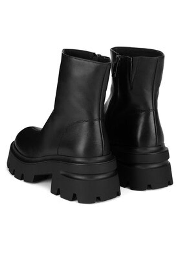 Badura Botki WFA3116-1Z Czarny. Kolor: czarny. Materiał: skóra