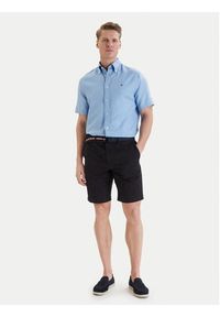 TOMMY HILFIGER - Tommy Hilfiger Komplet szorty i pasek Denton MW0MW42349 Czarny Slim Fit. Kolor: czarny. Materiał: bawełna #2