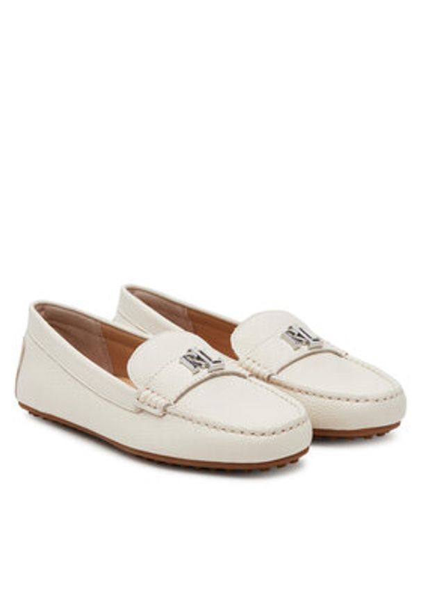 Lauren Ralph Lauren - LAUREN RALPH LAUREN Mokasyny Barnsbury 802942768012 Biały. Kolor: biały. Materiał: skóra