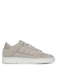 Adidas - adidas Sneakersy Rapid Court Low JR3155 Szary. Kolor: szary. Materiał: zamsz, skóra