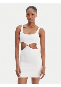 Banana Moon Sukienka letnia Friday Scrunchy JAA10 Biały Slim Fit. Kolor: biały. Materiał: syntetyk. Sezon: lato #1