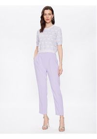 Pinko Spodnie materiałowe Natalia 100052 7624 Fioletowy Regular Fit. Kolor: fioletowy. Materiał: syntetyk #2