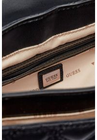 Guess - GUESS Czarna pikowana torebka damska Giully 2. Kolor: czarny. Materiał: pikowane. Styl: elegancki #6