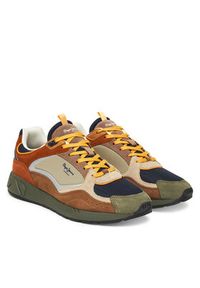 Pepe Jeans Sneakersy Marlon Sports M PMS600002 Brązowy. Kolor: brązowy. Materiał: zamsz, skóra #4